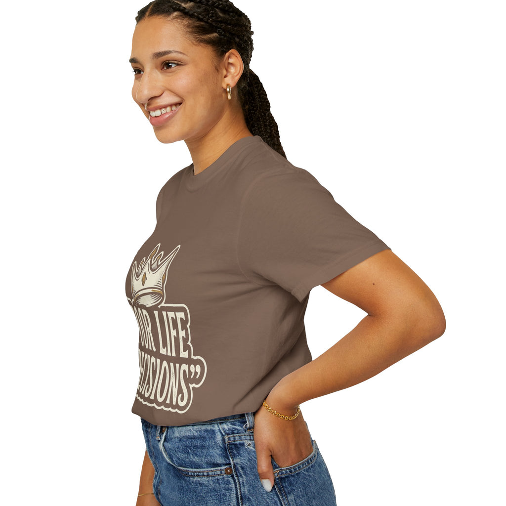 Poor Life Decisions T-Shirt — Funny Vintage Crown Graphic Tee