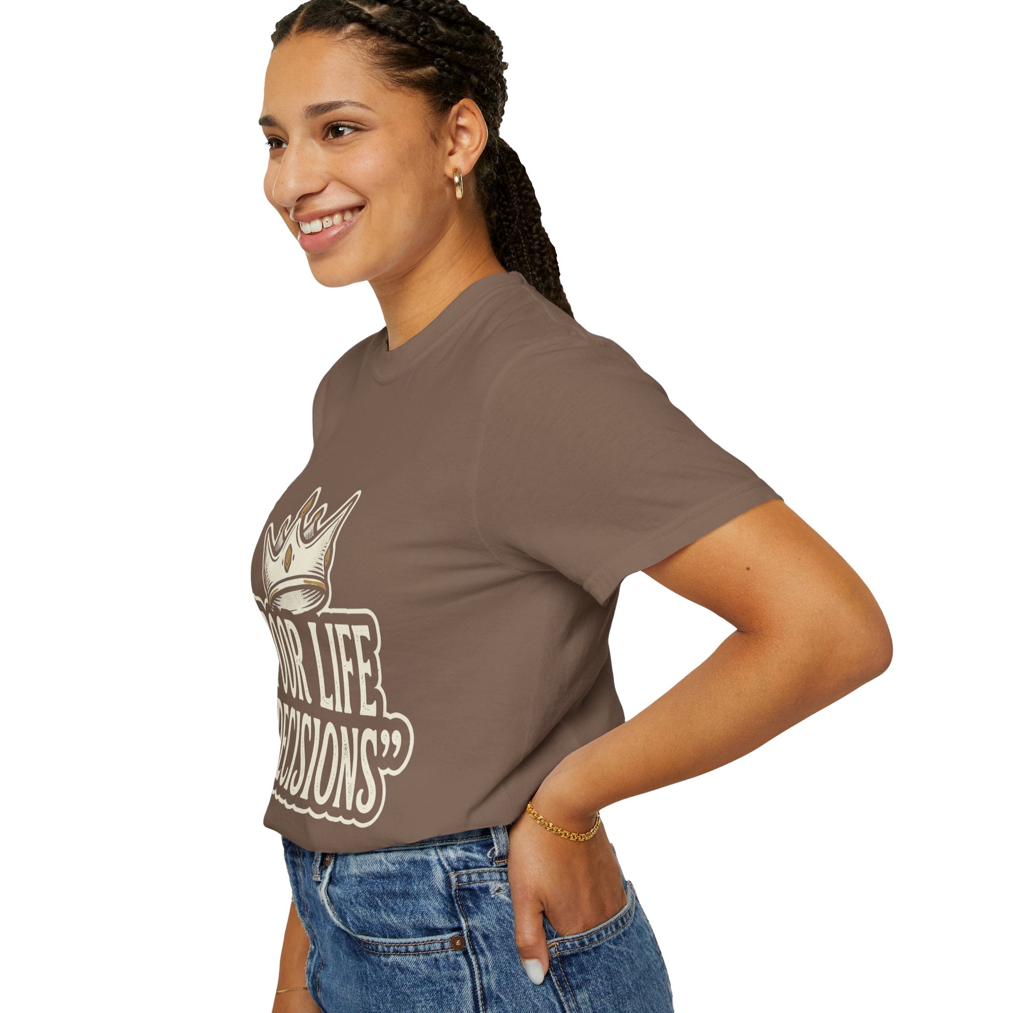 Poor Life Decisions T-Shirt — Funny Vintage Crown Graphic Tee