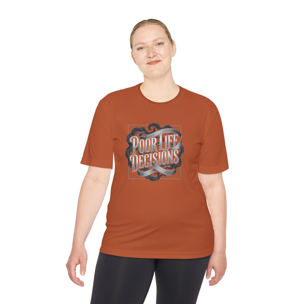 Pouring Decisions Graphic Tee — Retro Script Smoke Design
