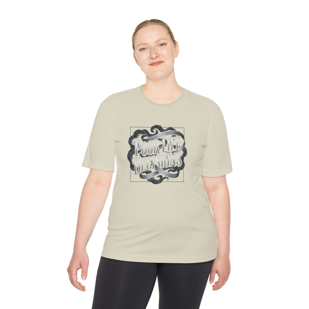 Pouring Decisions Graphic Tee — Retro Script Smoke Design