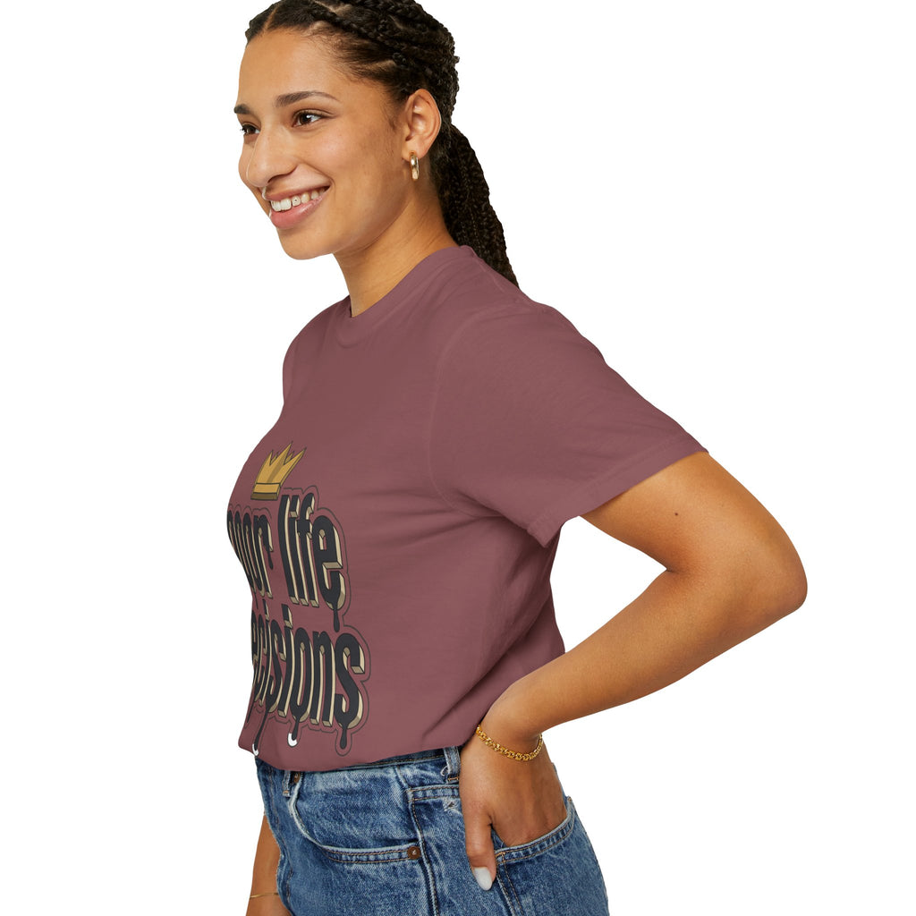 Poor Life Decisions Graphic T-Shirt — Drip Crown Streetwear Tee