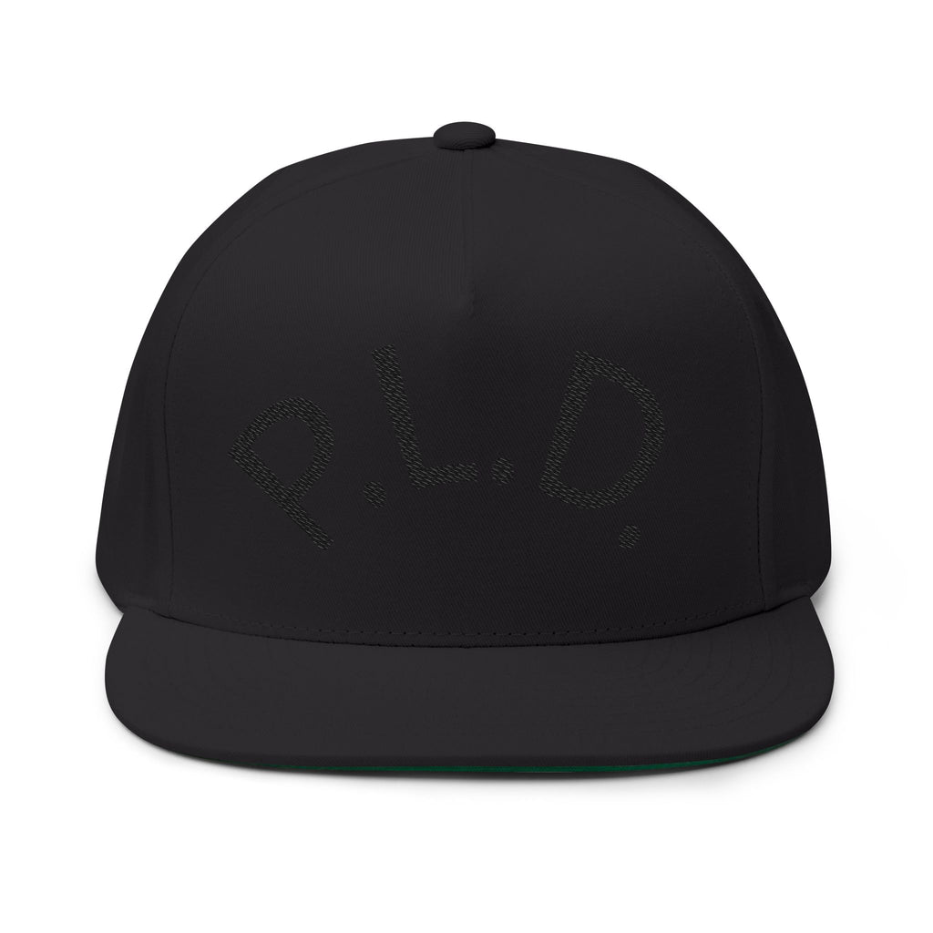 P.L.D. Embroidered Flat Bill Cap