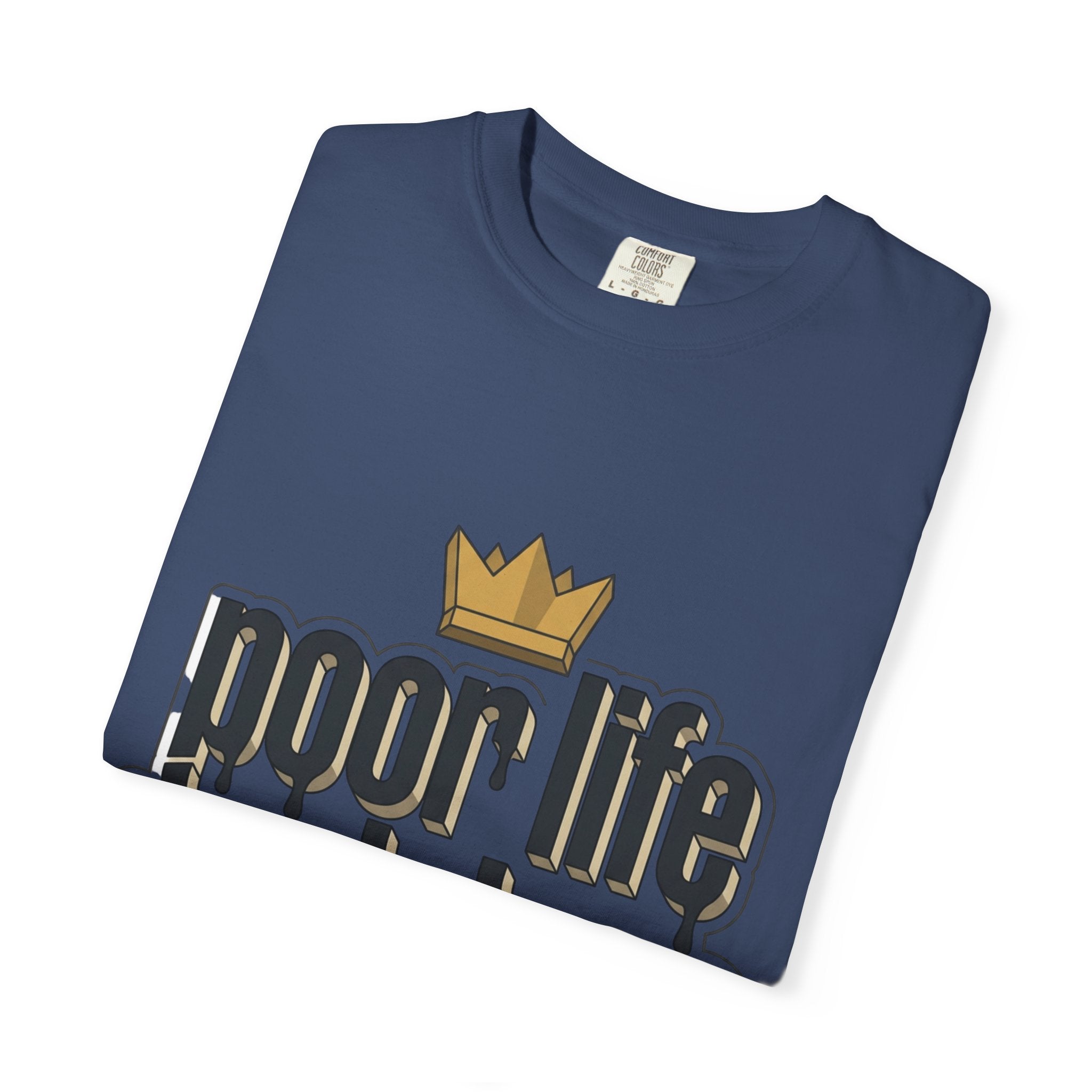 T-Shirt — "Poor Life Decisions" Crown Graphic Tee