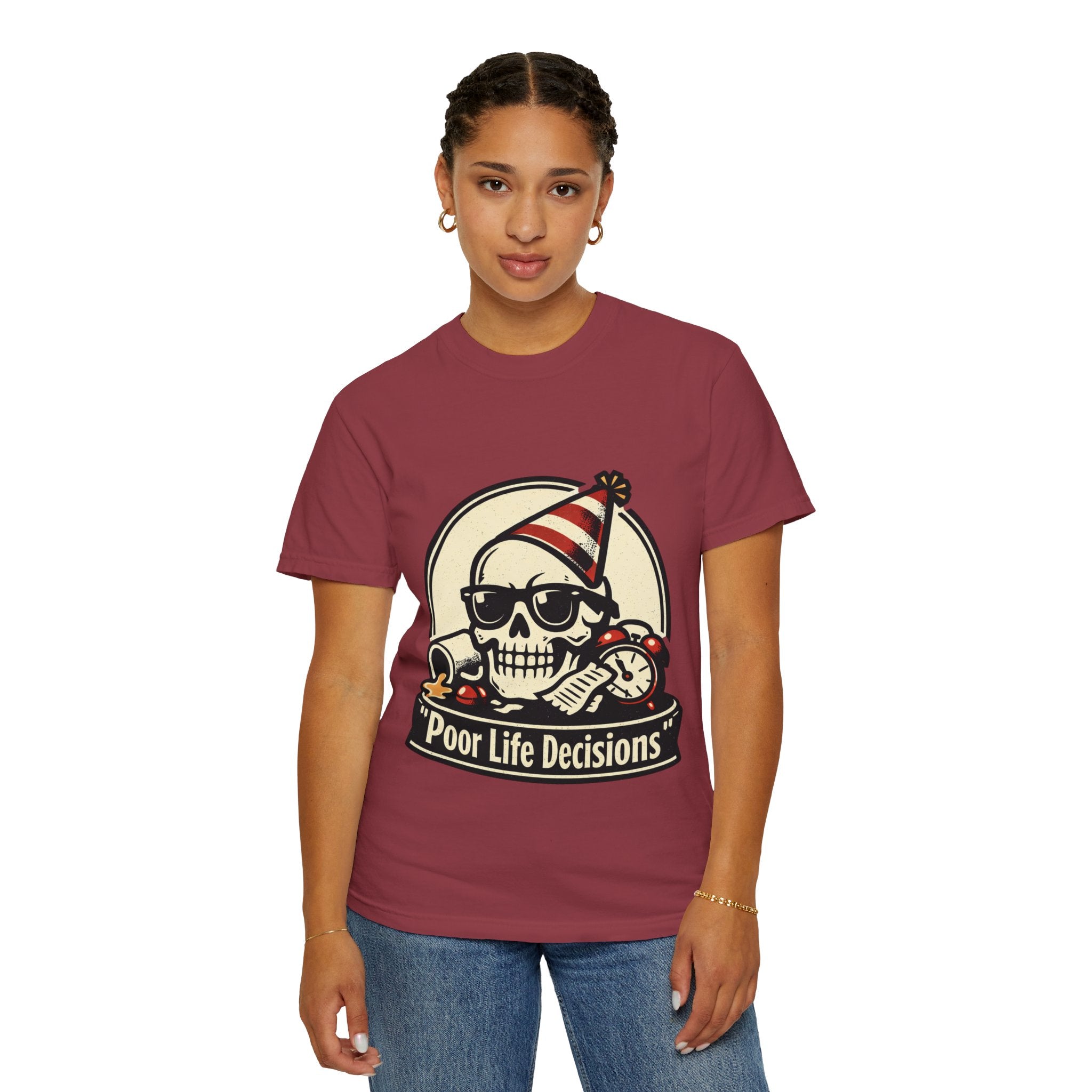Poor Life Decisions Skull T-Shirt