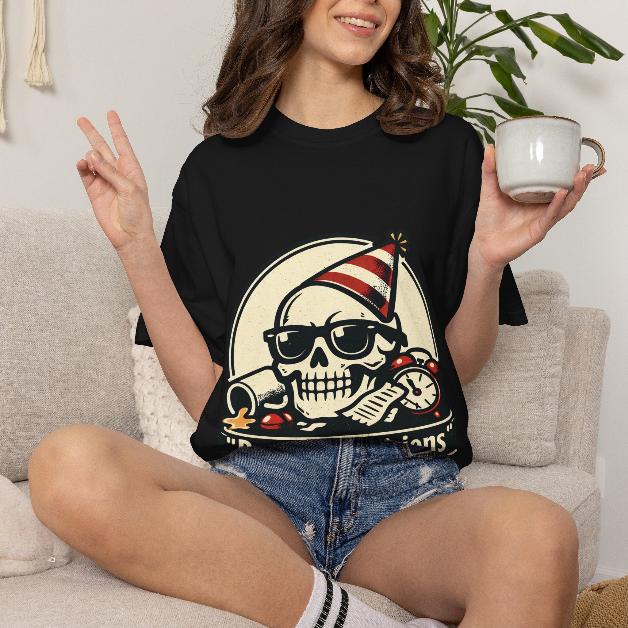 Poor Life Decisions Skull T-Shirt