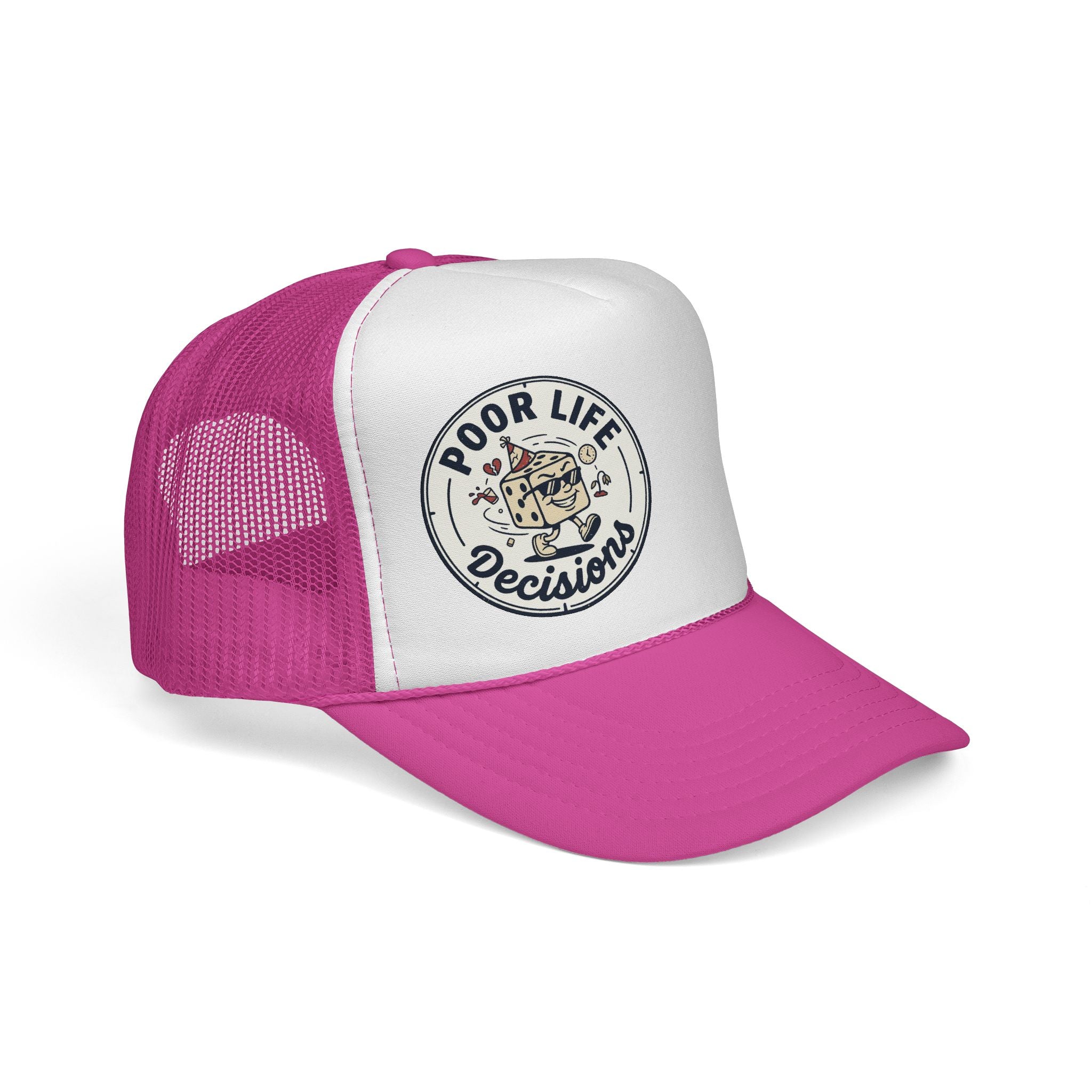 Trucker Cap — "Poor Life Decisions" Retro Patch Hat