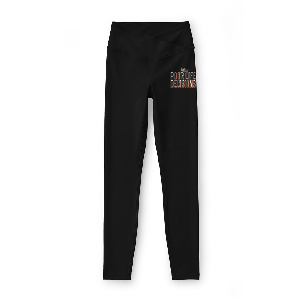 Leggings — 'Girl Genius' Floral Accent High-Waist Workout Leggings