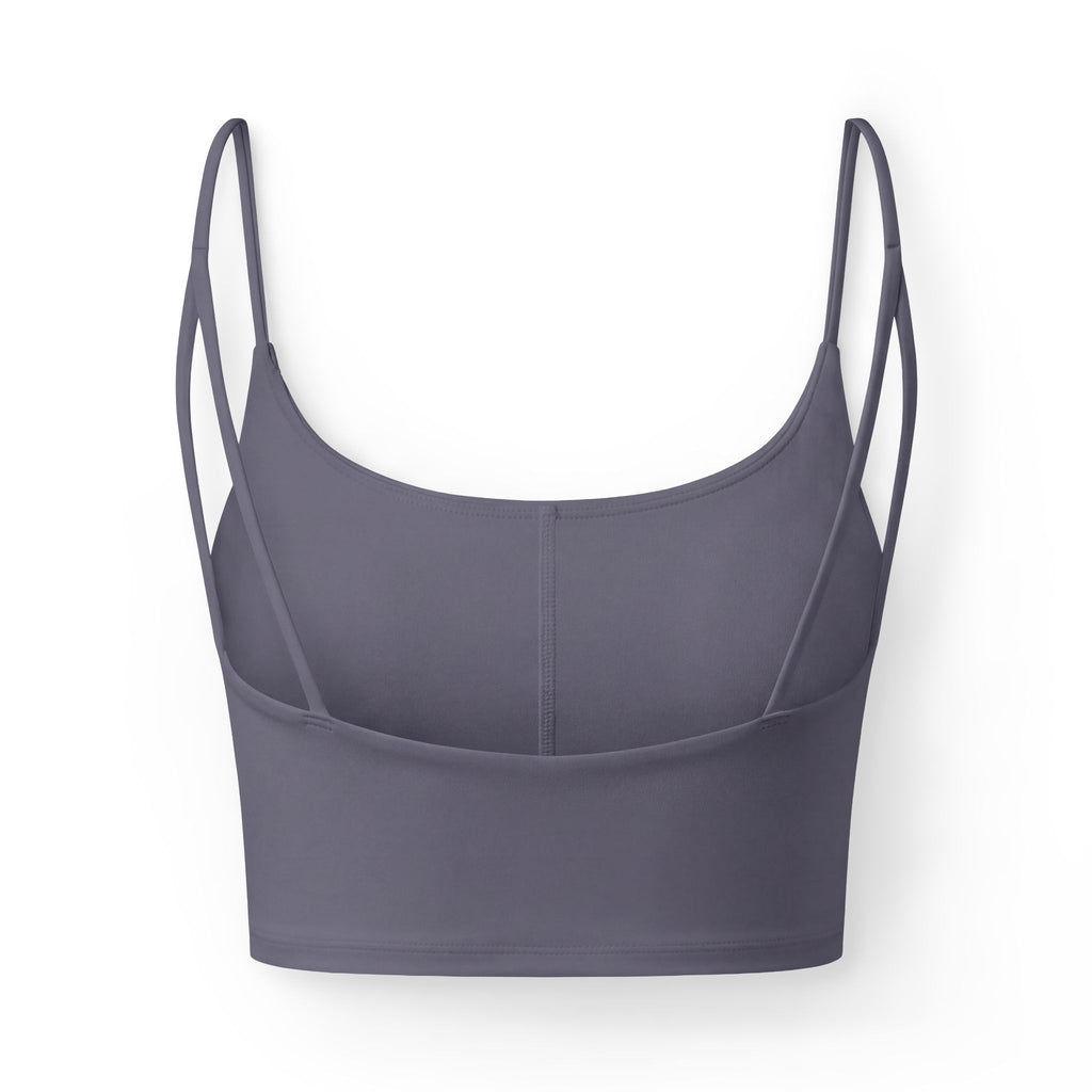 Women's Luxe Bra — Minimal Crop Bralette with 'Portlee Designs' Logo