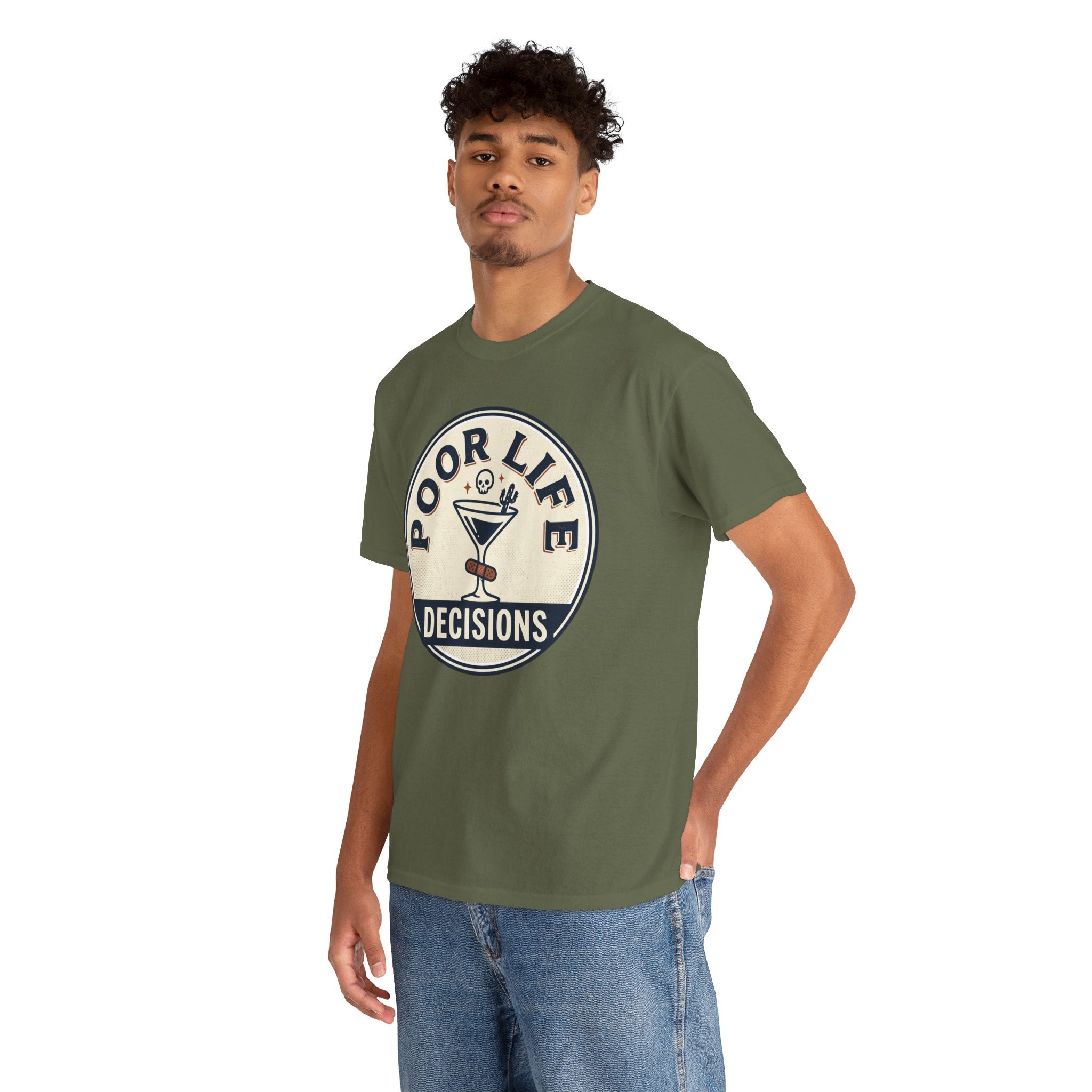 Poor Life Decisions T-Shirt — Funny Cocktail Graphic Tee for Party Lovers