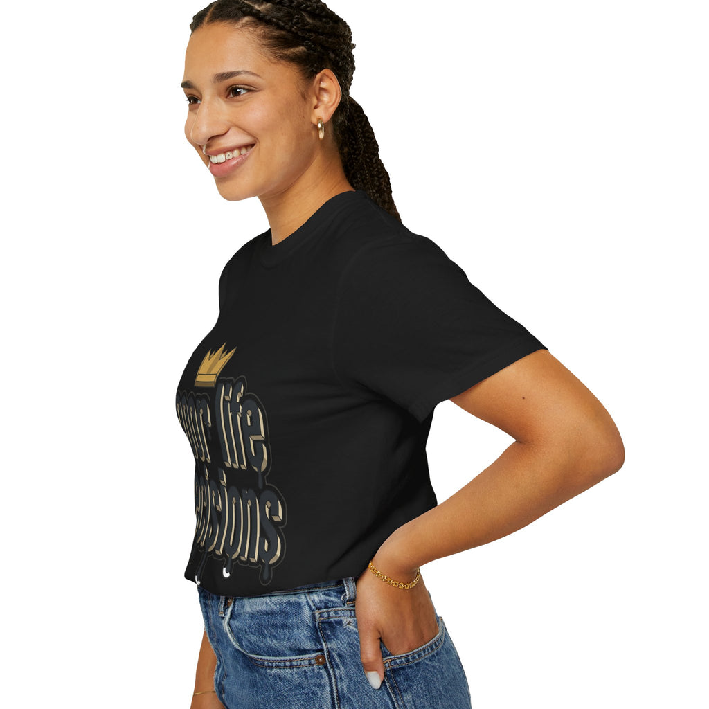 Poor Life Decisions Graphic T-Shirt — Drip Crown Streetwear Tee