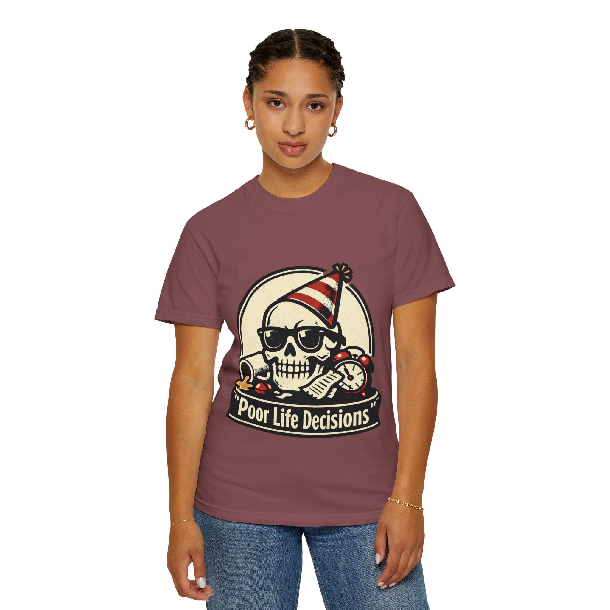 Poor Life Decisions Skull T-Shirt