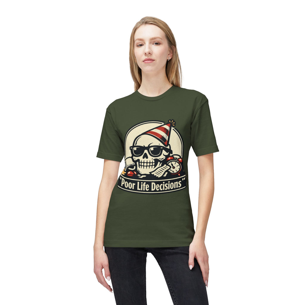 Poor Life Decisions Skull T-Shirt