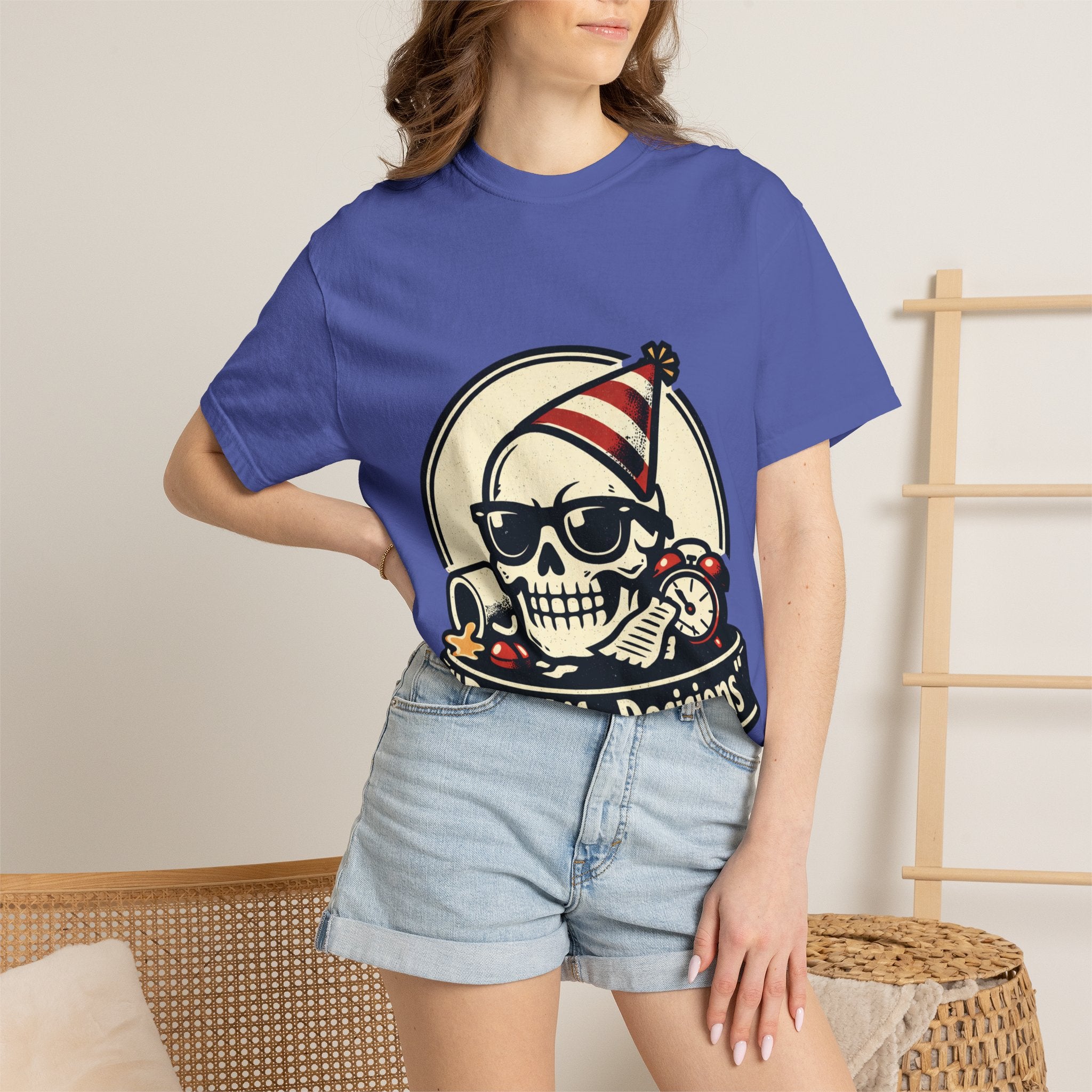 Poor Life Decisions Skull T-Shirt — Funny Party Skull Graphic Tee