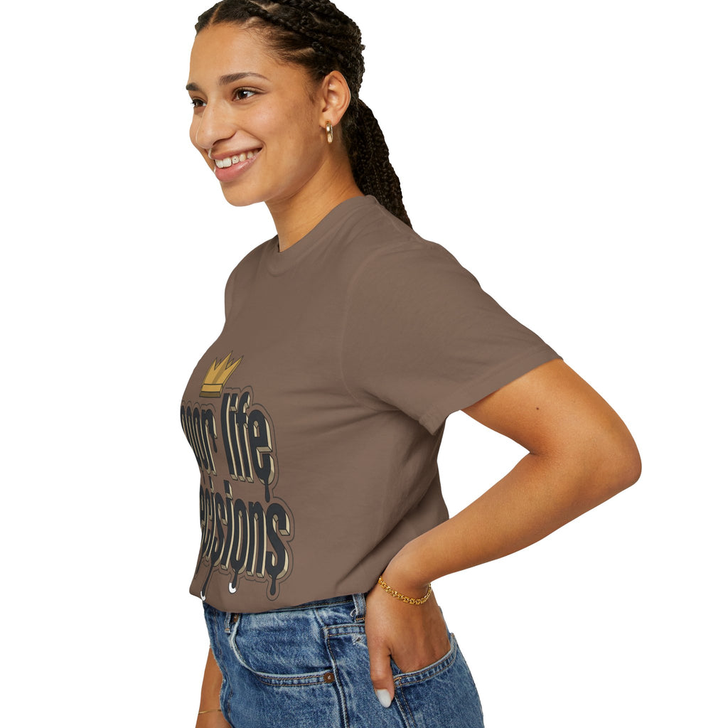 Poor Life Decisions Graphic T-Shirt — Drip Crown Streetwear Tee