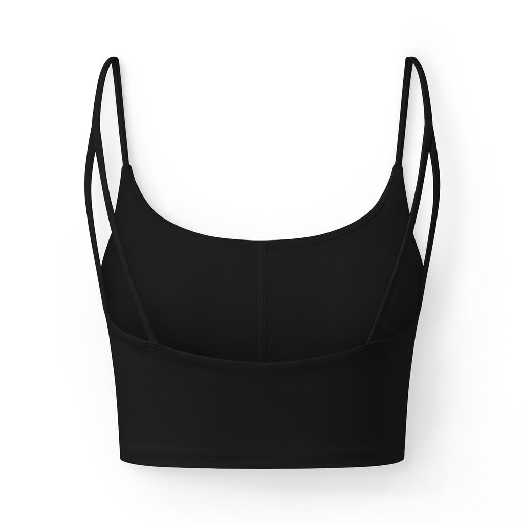 Women's Luxe Bra — Minimal Crop Bralette with 'Portlee Designs' Logo