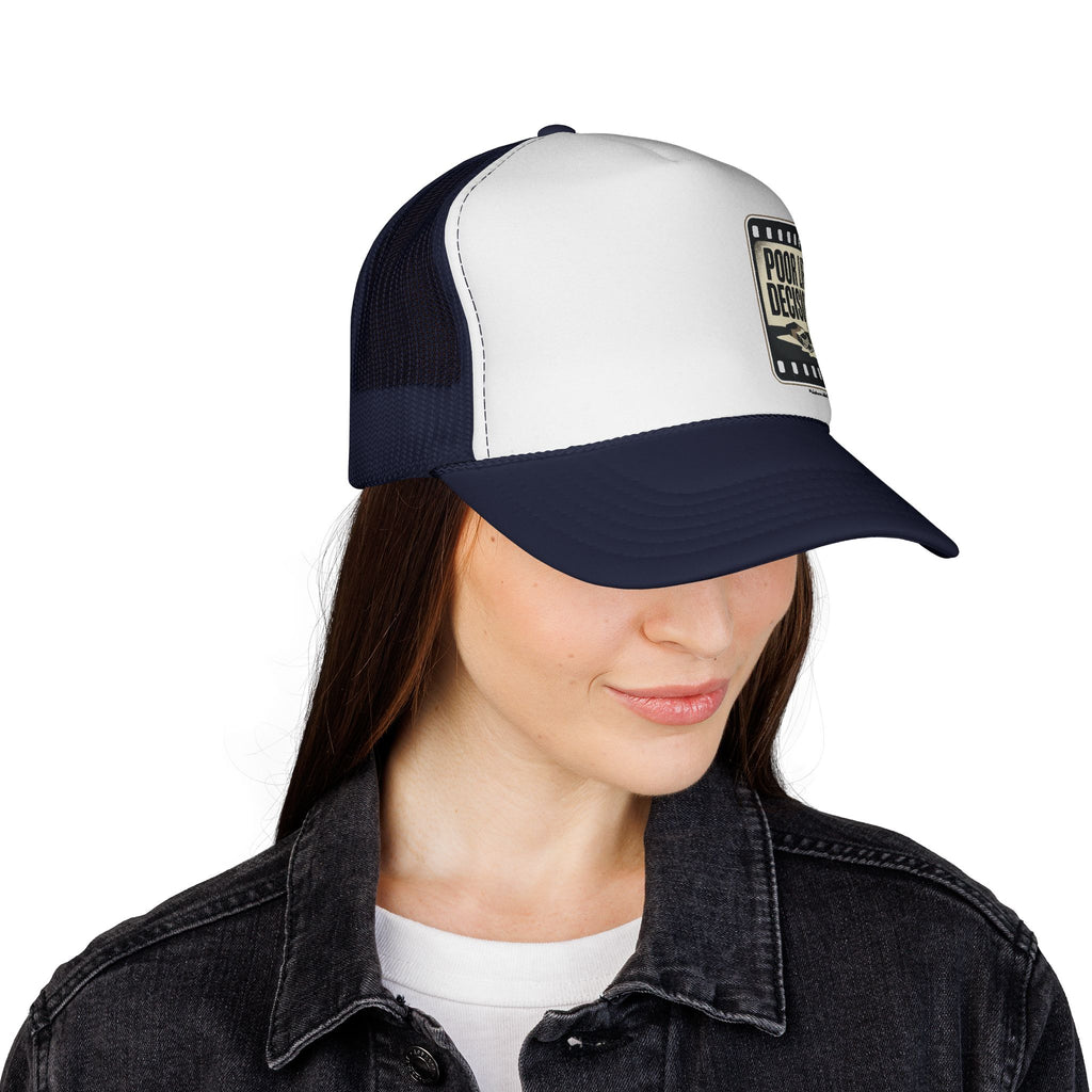 Trucker Cap — "Poor Life Decisions" Vintage Patch Hat