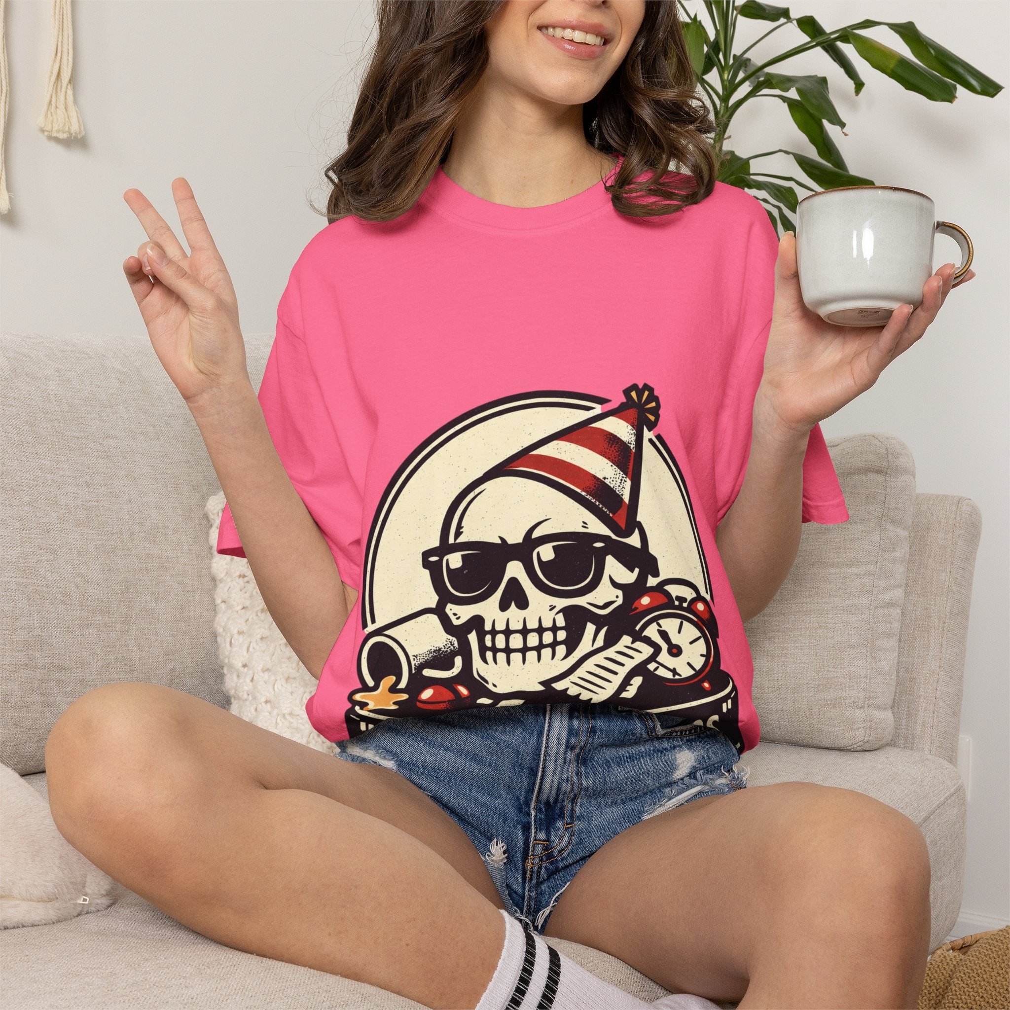 Poor Life Decisions Skull T-Shirt — Funny Party Skull Graphic Tee