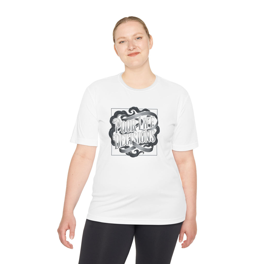 Pouring Decisions Graphic Tee — Retro Script Smoke Design