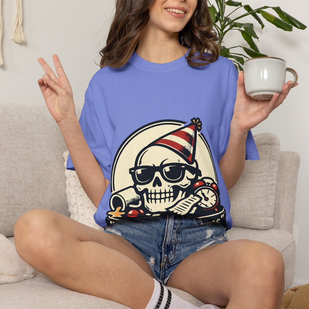 Poor Life Decisions Skull T-Shirt — Funny Party Skull Graphic Tee
