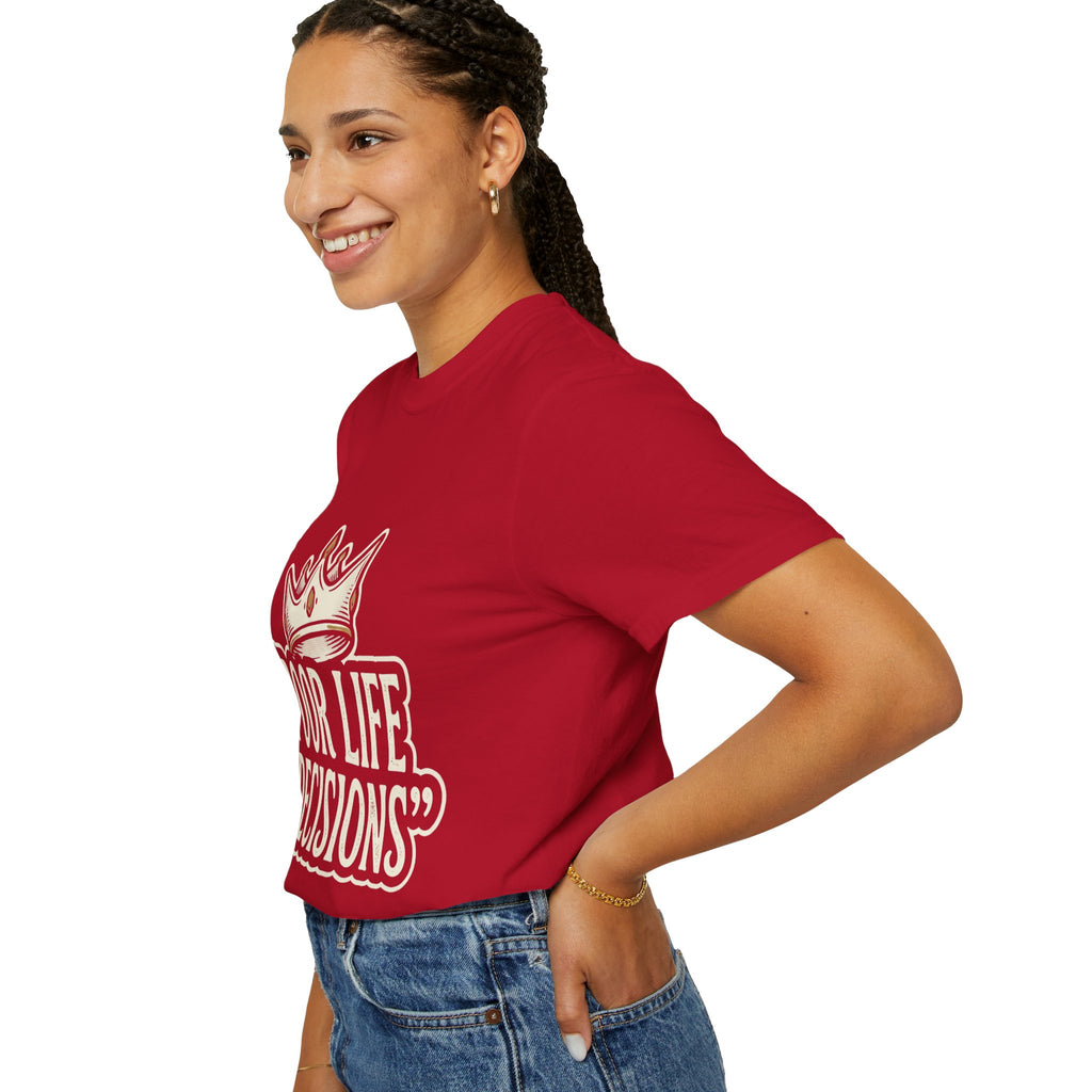 Poor Life Decisions T-Shirt — Funny Vintage Crown Graphic Tee