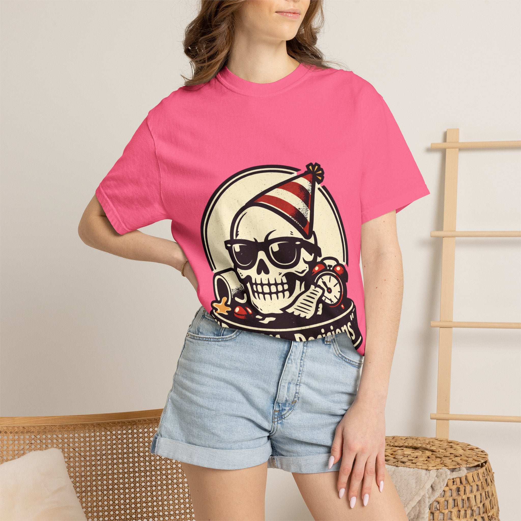 Poor Life Decisions Skull T-Shirt — Funny Party Skull Graphic Tee