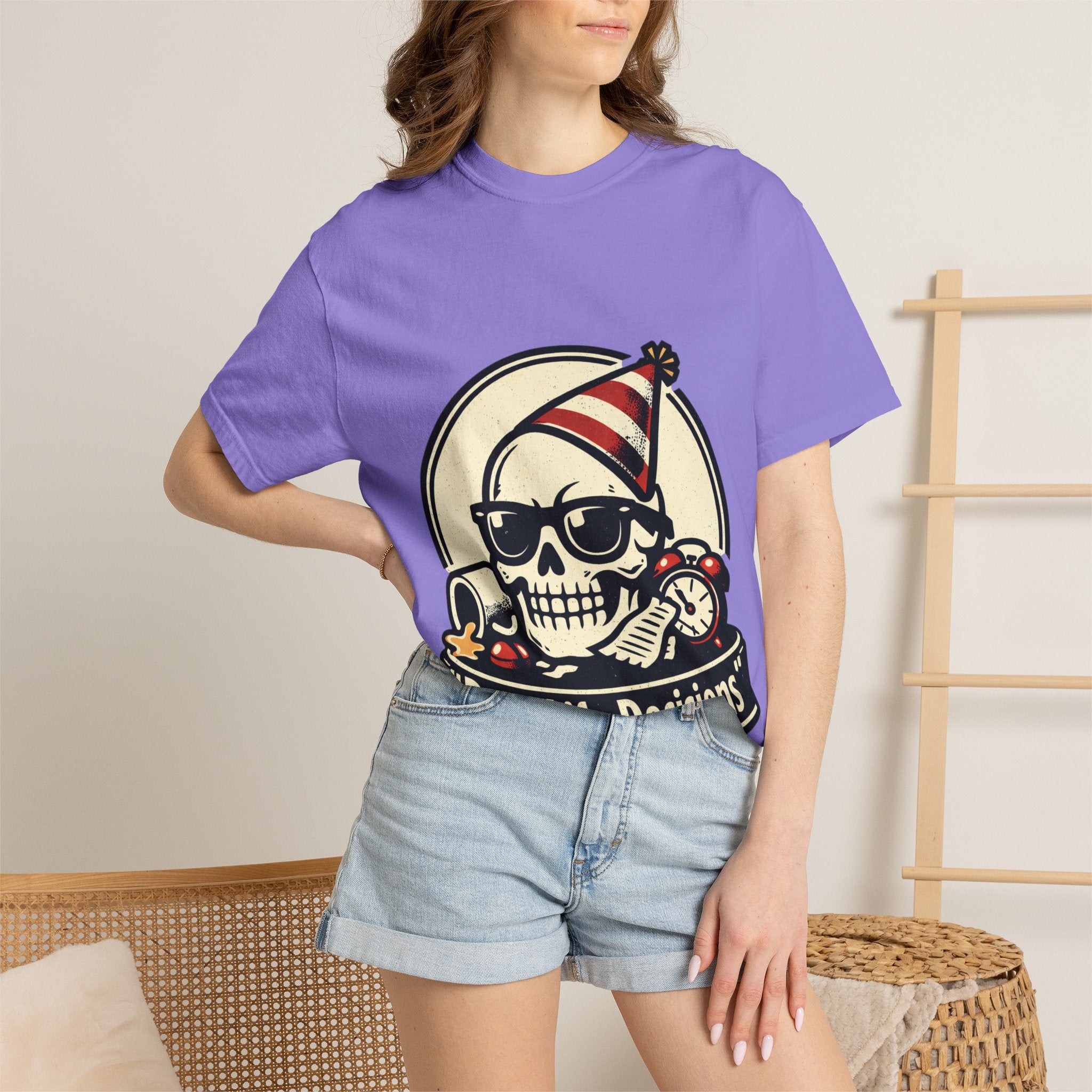Poor Life Decisions Skull T-Shirt — Funny Party Skull Graphic Tee