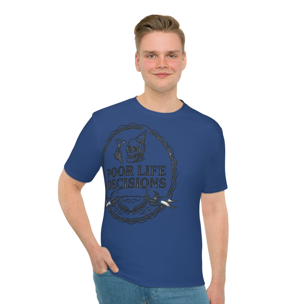 Men's 'Poor Life Decisions' Graphic T-Shirt - Funny Drinking & Party Tee