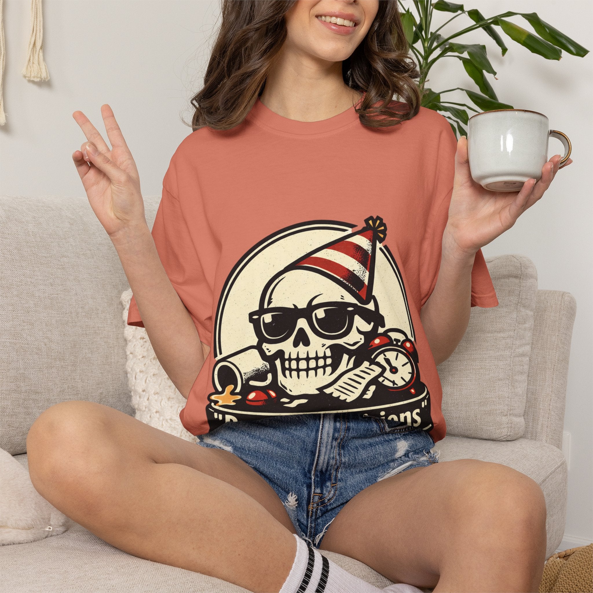 Poor Life Decisions Skull T-Shirt