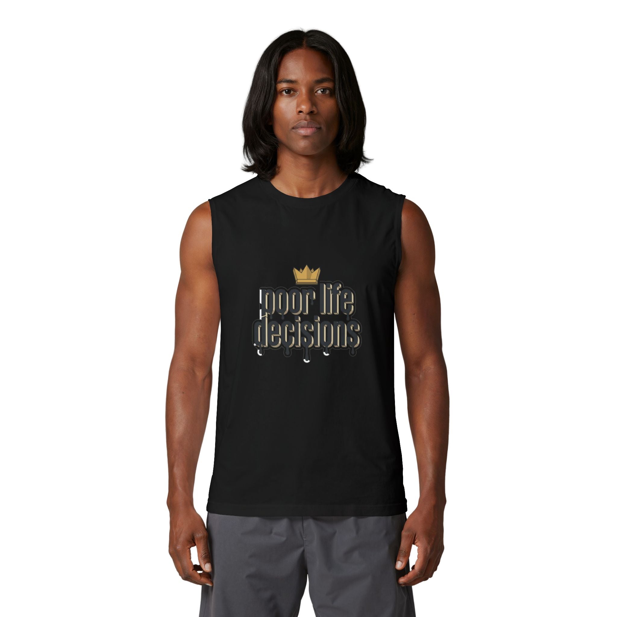 'Poor Life Decisions' Muscle Tank — Funny Streetwear Graphic Tank Top