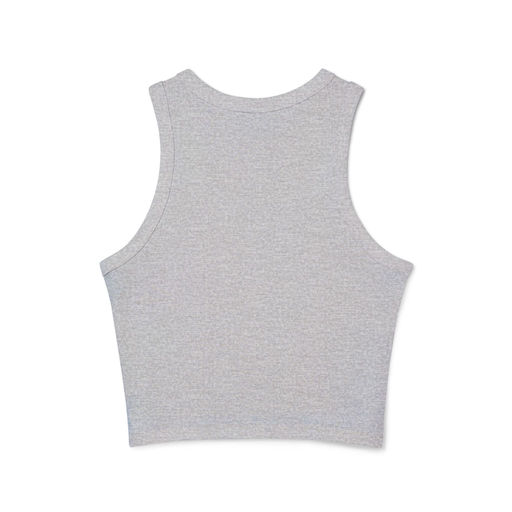 Racer Tank – "Poor Life Decisions" Graphic Crop Tank