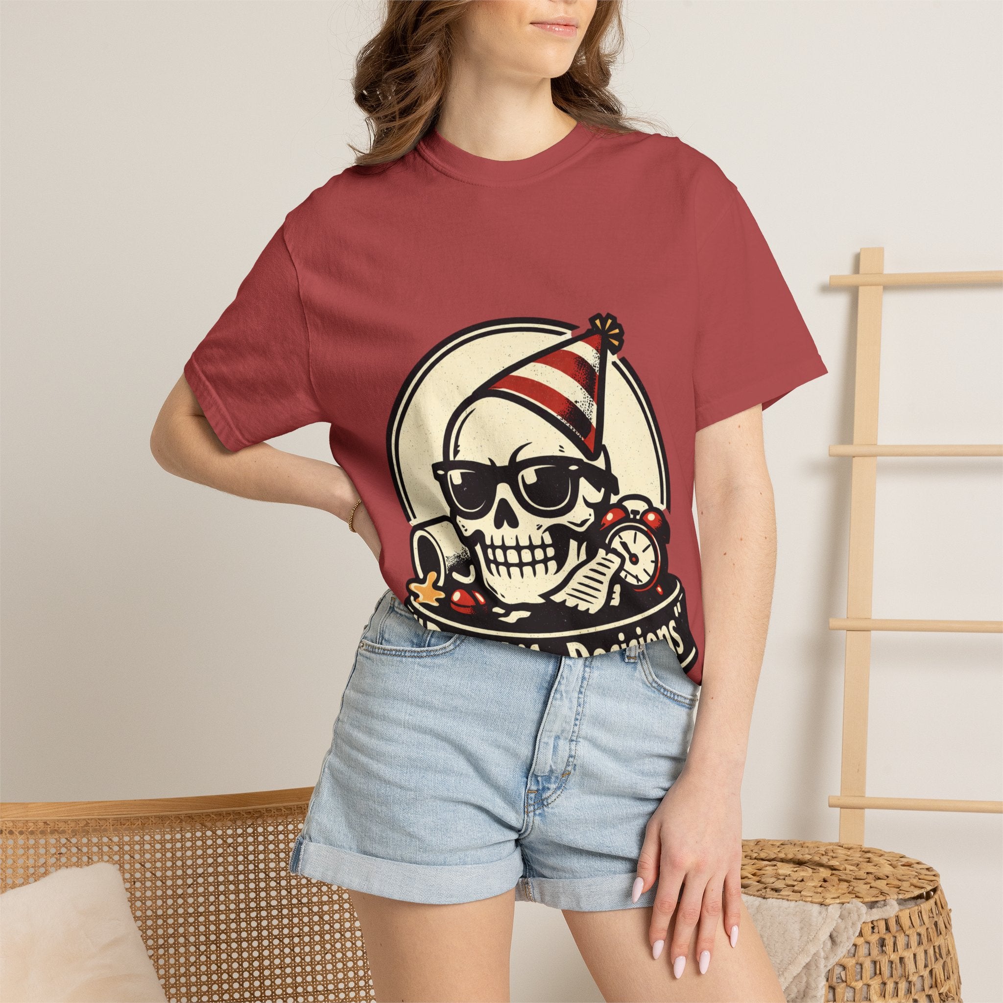 Poor Life Decisions Skull T-Shirt — Funny Party Skull Graphic Tee