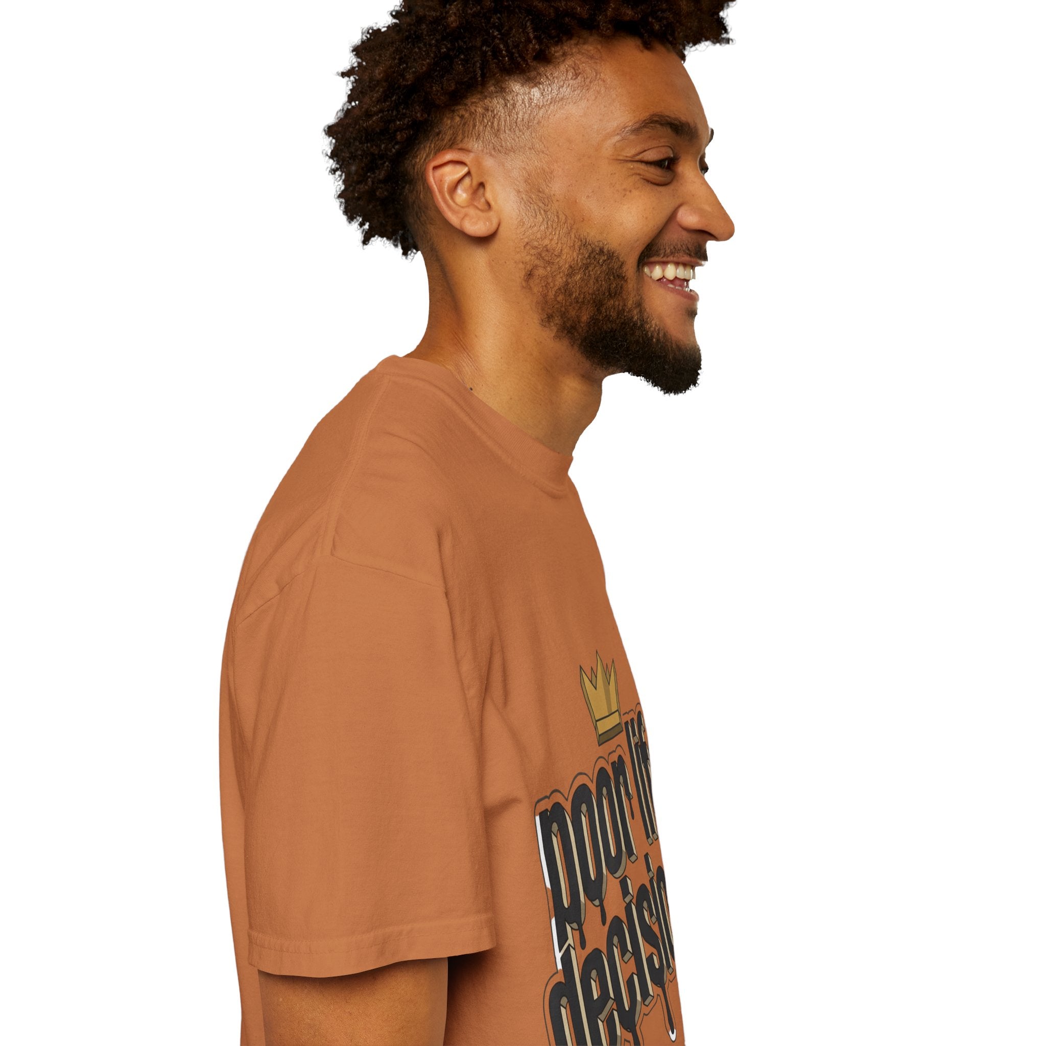T-Shirt — "Poor Life Decisions" Crown Graphic Tee