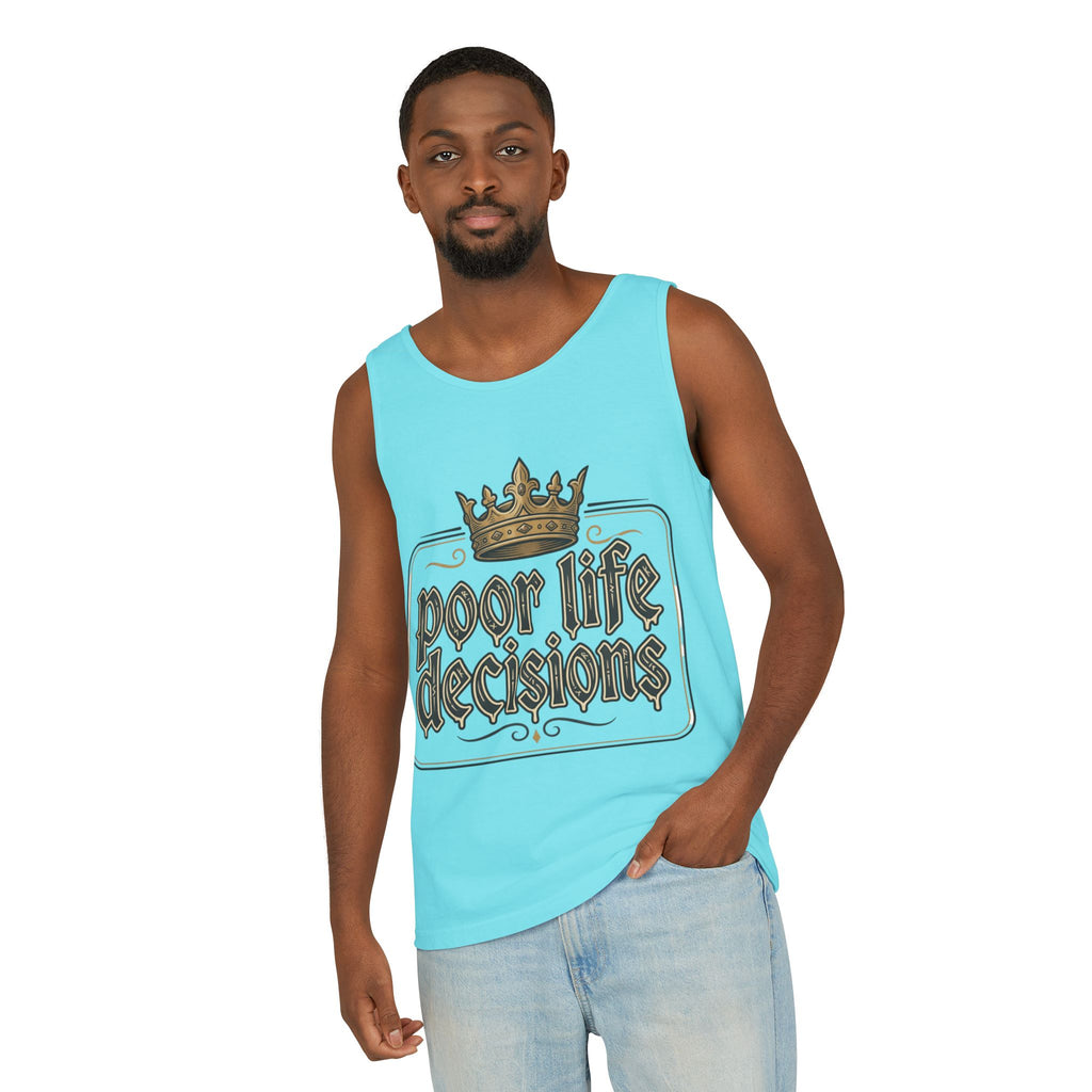 Tank Top — 'Poor Life Decisions' Vintage Crown Graphic