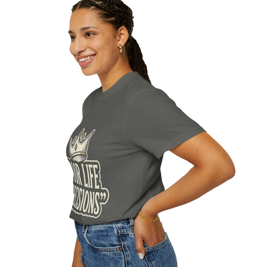 Poor Life Decisions T-Shirt — Funny Vintage Crown Graphic Tee