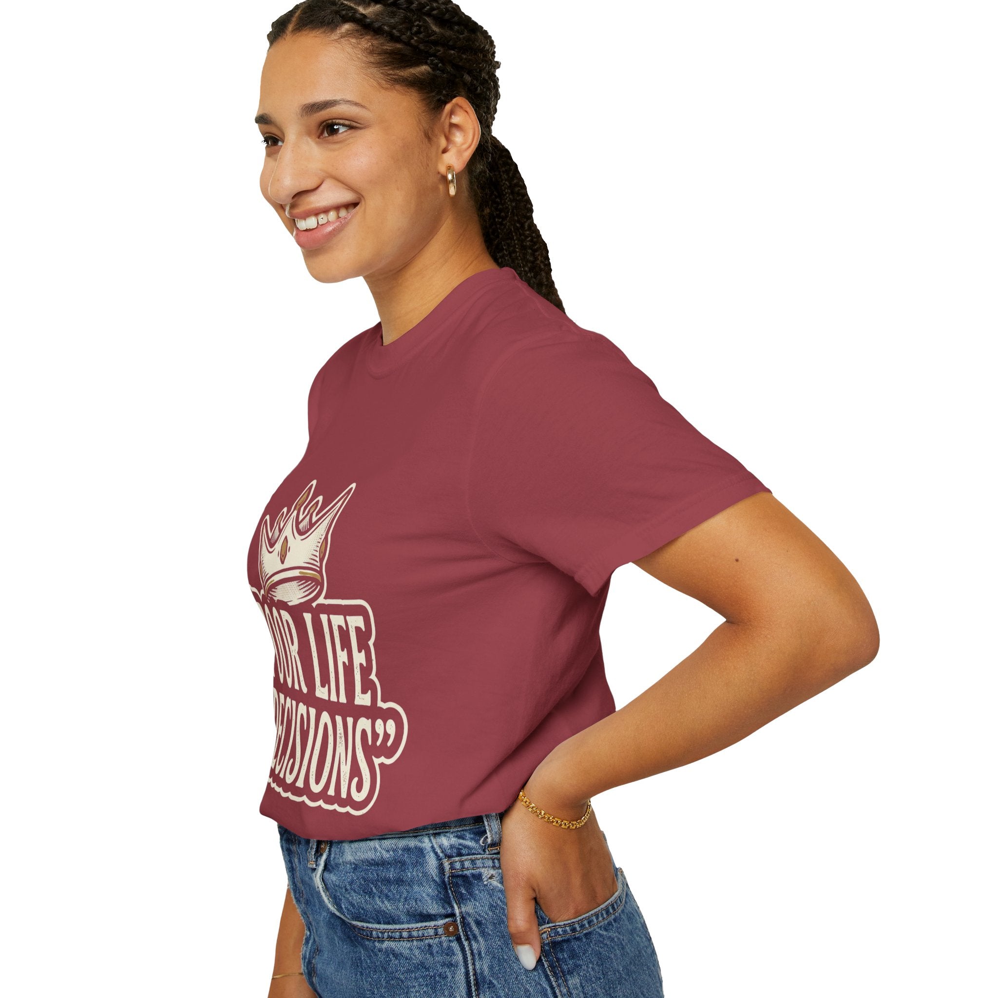 Poor Life Decisions T-Shirt — Funny Vintage Crown Graphic Tee