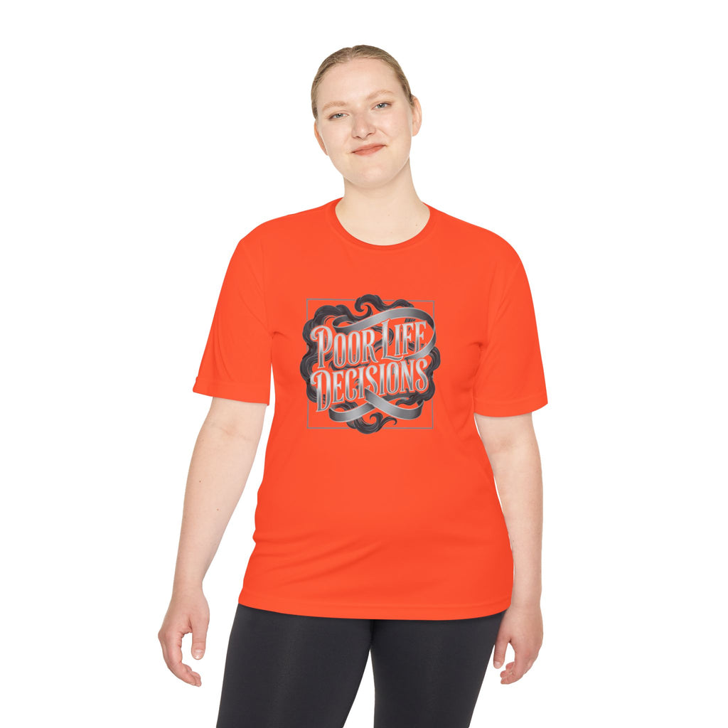 Pouring Decisions Graphic Tee — Retro Script Smoke Design