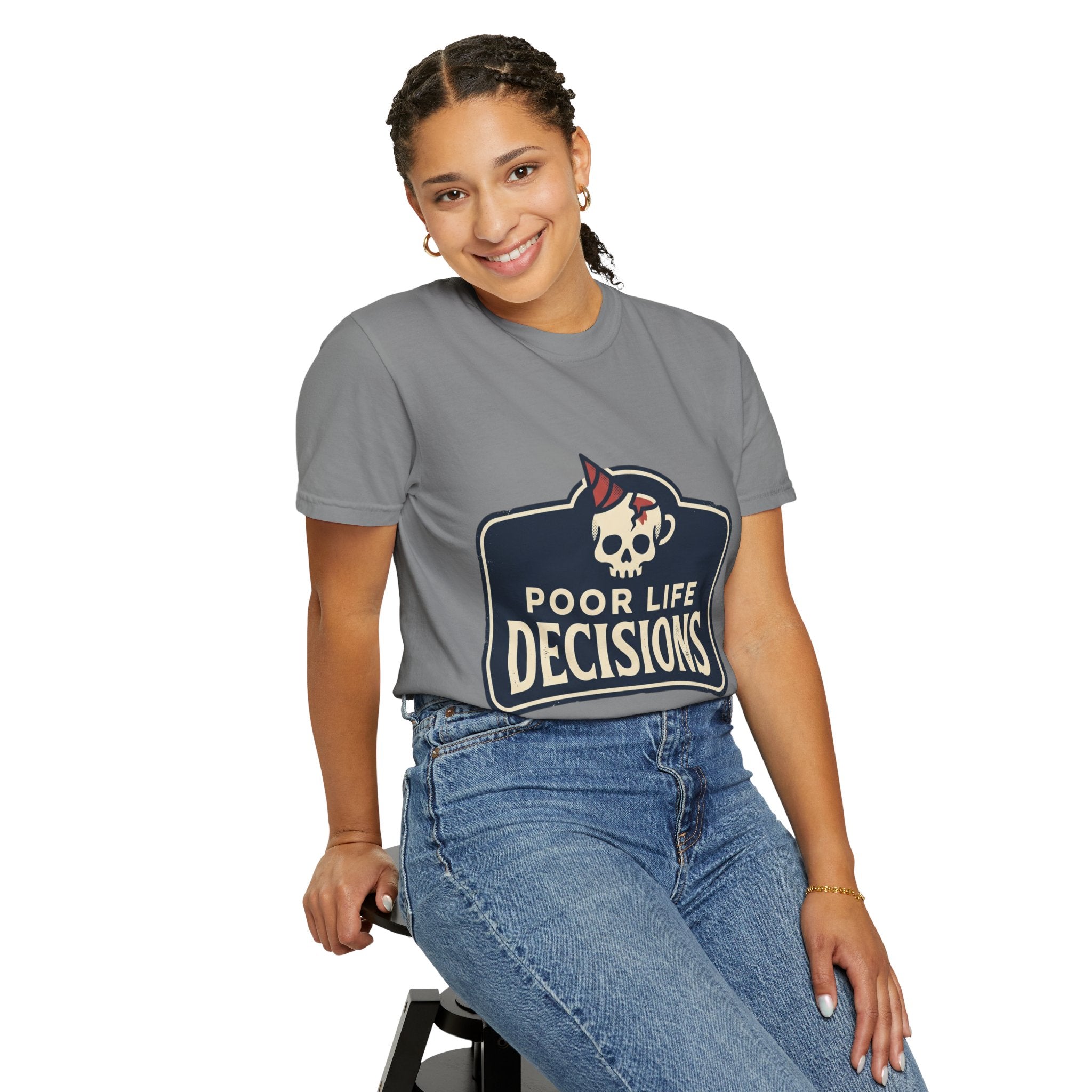Poor Life Decisions Skull T-Shirt