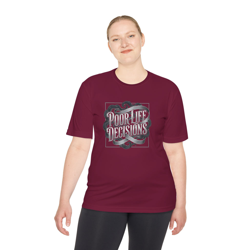 Pouring Decisions Graphic Tee — Retro Script Smoke Design