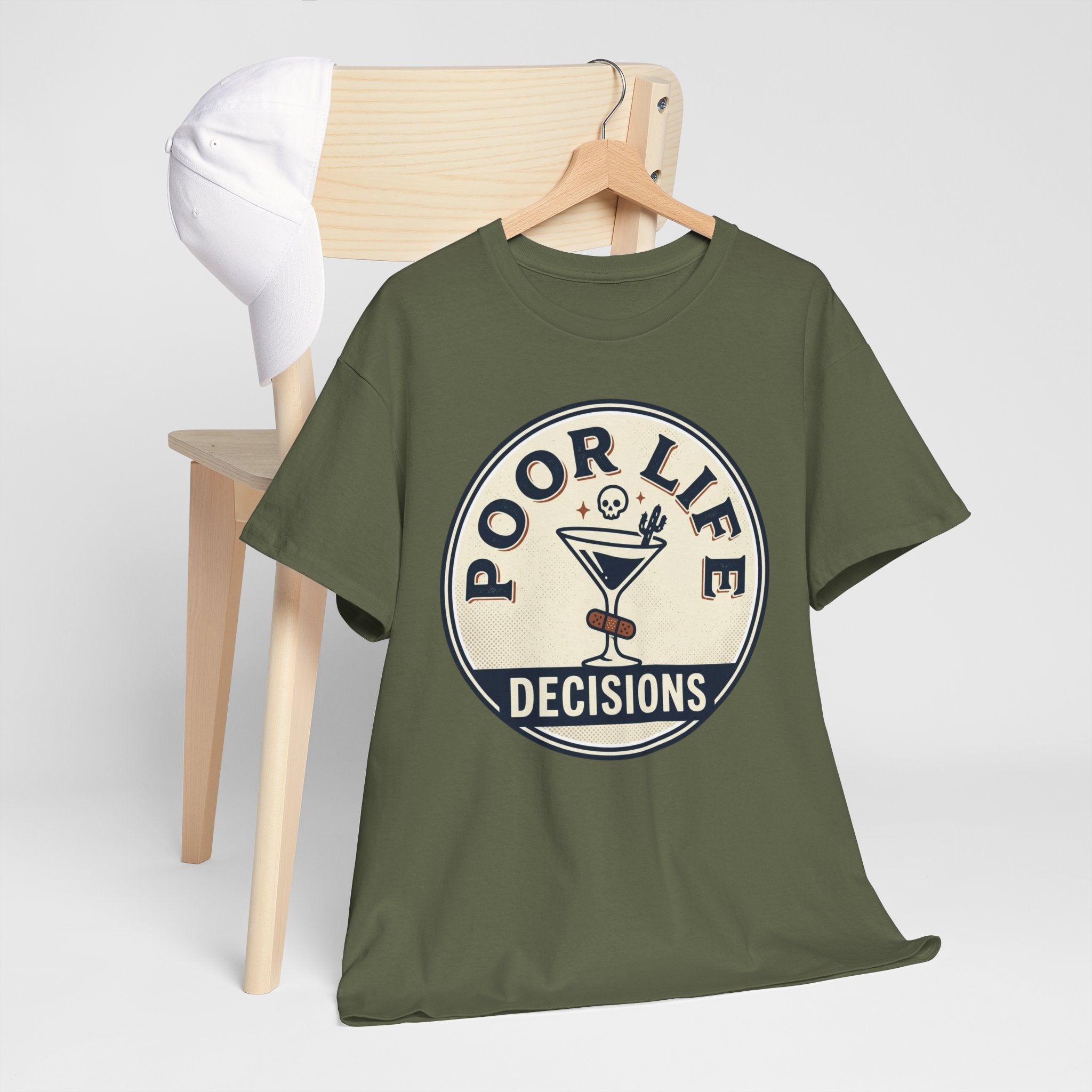 Poor Life Decisions T-Shirt — Funny Cocktail Graphic Tee for Party Lovers
