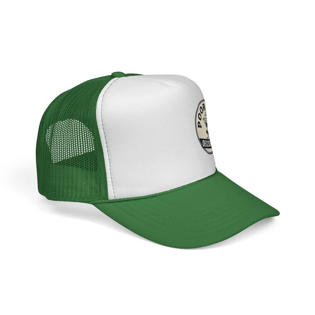 Trucker Cap — “Poor Life Decisions” Vintage Cocktail Patch Hat