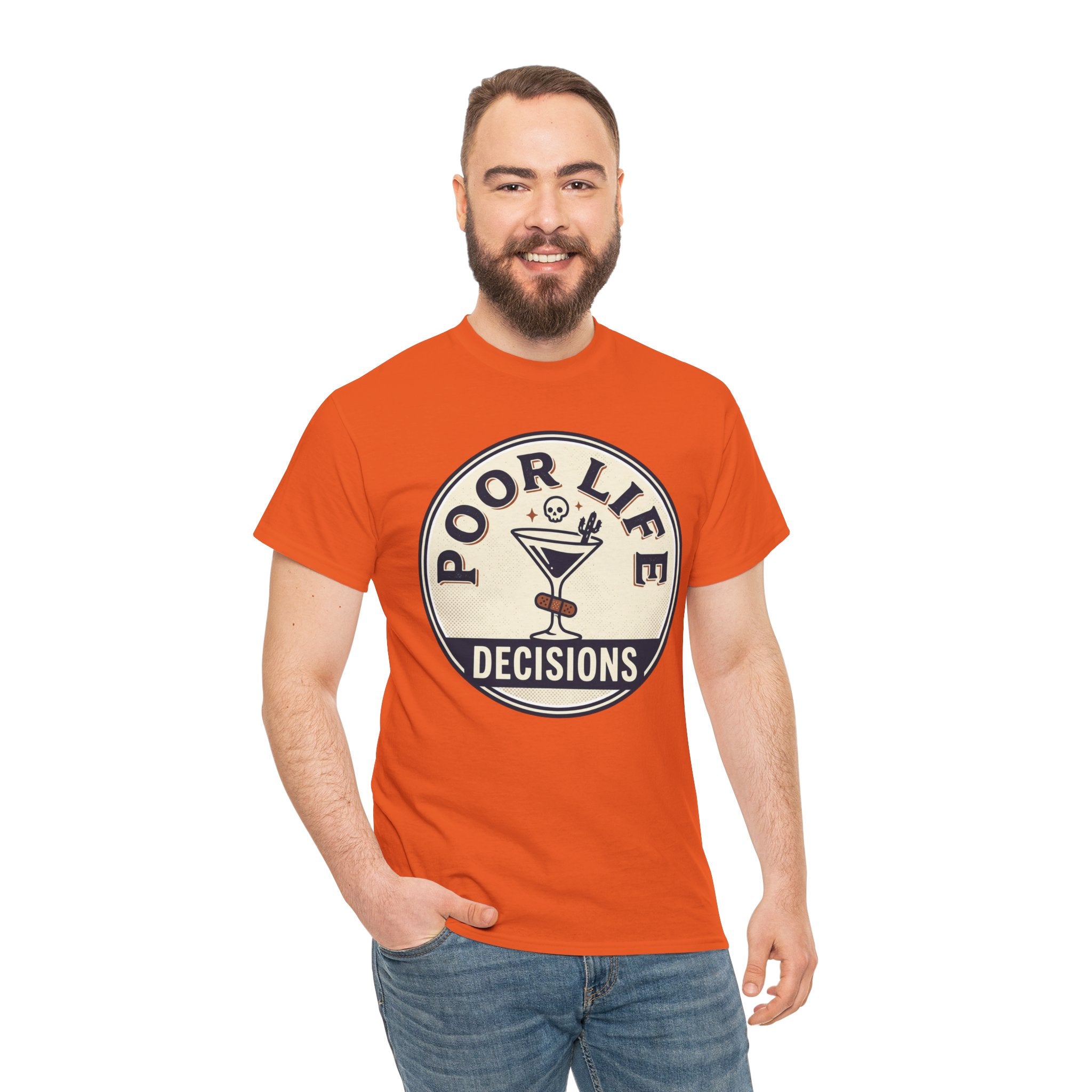 Poor Life Decisions T-Shirt — Funny Cocktail Graphic Tee for Party Lovers