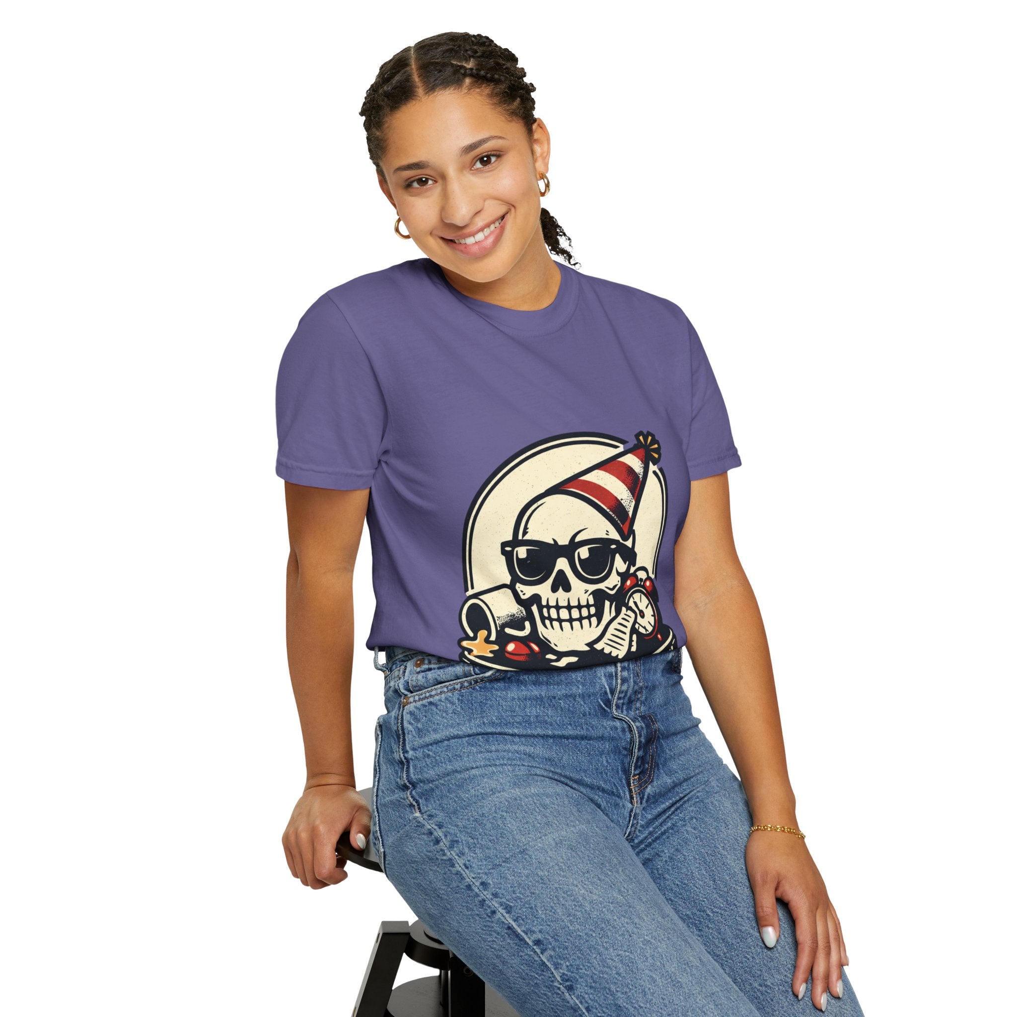 Poor Life Decisions Skull T-Shirt — Funny Party Skull Graphic Tee