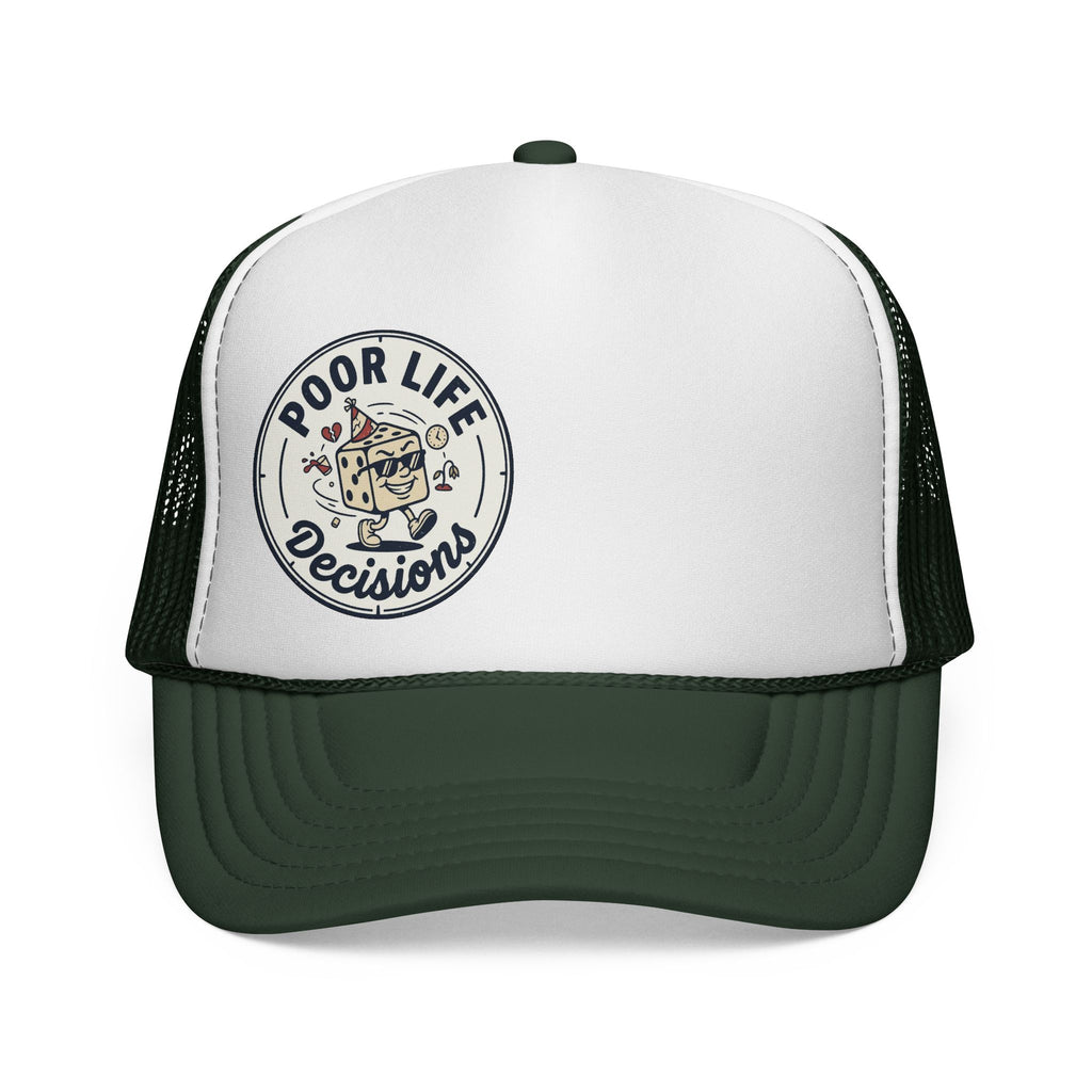 Trucker Cap — "Poor Life Decisions" Retro Patch Hat