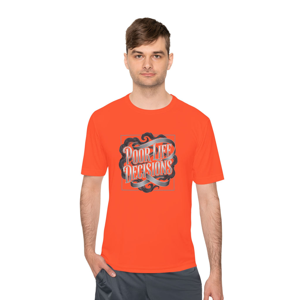 Pouring Decisions Graphic Tee — Retro Script Smoke Design