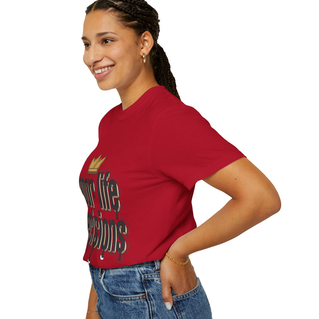 Poor Life Decisions Graphic T-Shirt — Drip Crown Streetwear Tee
