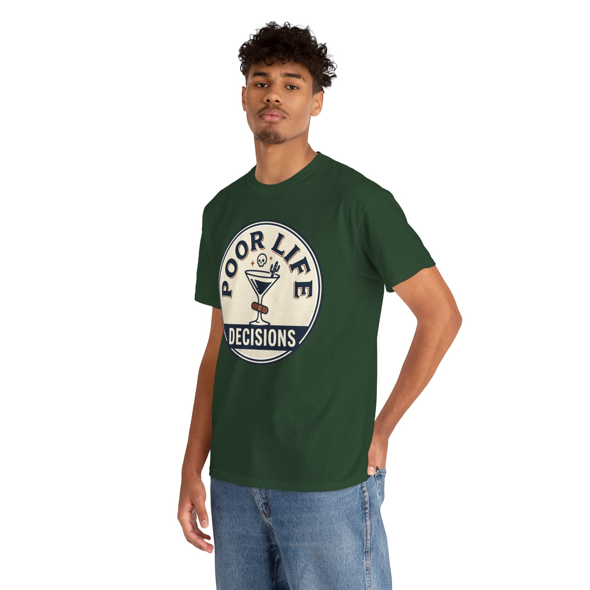 Poor Life Decisions T-Shirt — Funny Cocktail Graphic Tee for Party Lovers
