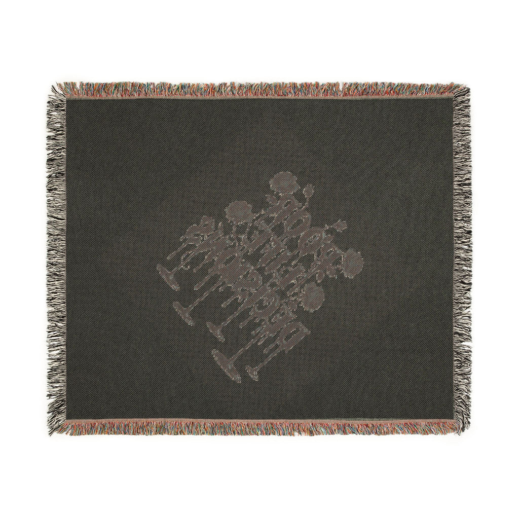 Woven Blanket — "People Like Discussions" Decorative Throw for Living Room & Gifts