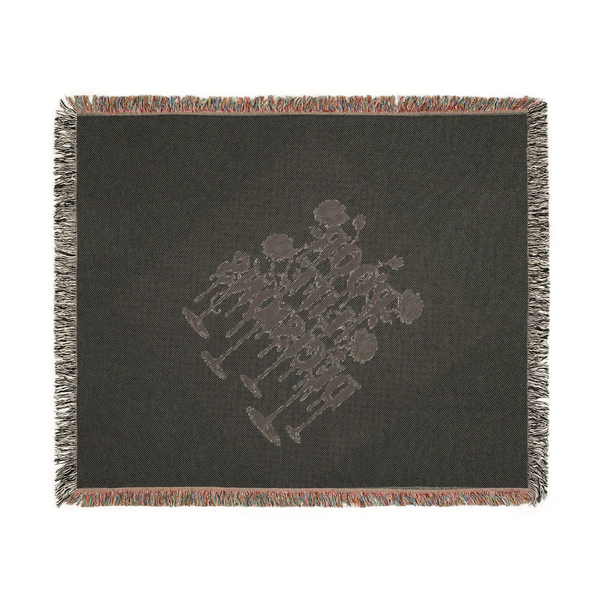 Woven Blanket — "People Like Discussions" Decorative Throw for Living Room & Gifts