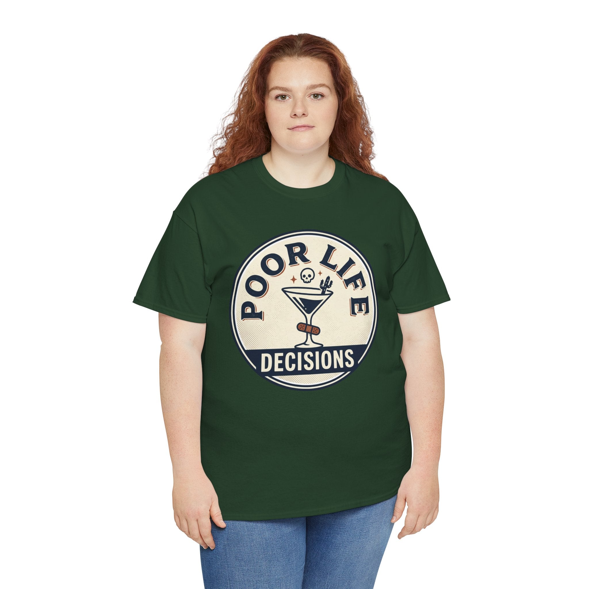 Poor Life Decisions T-Shirt — Funny Cocktail Graphic Tee for Party Lovers