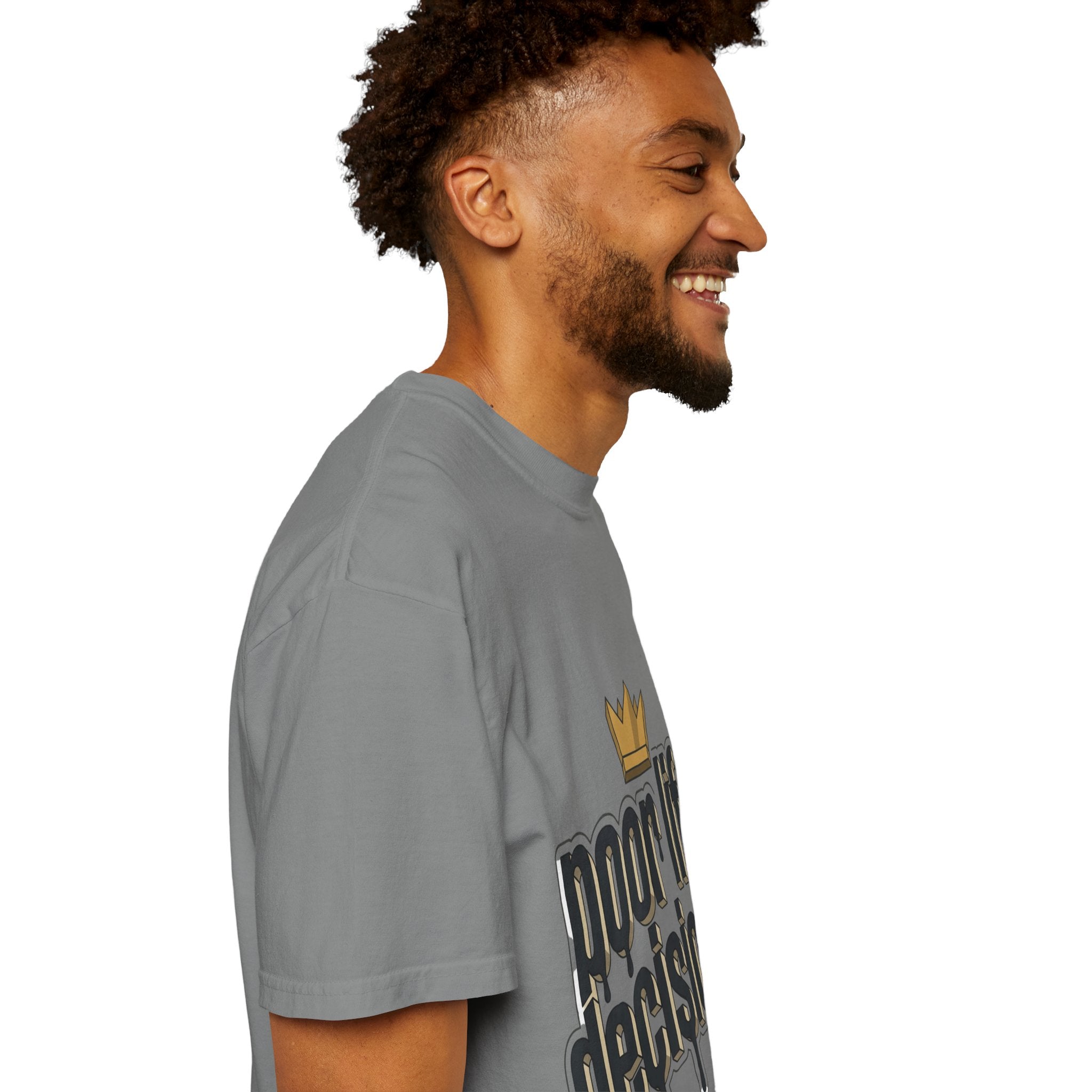 Poor Life Decisions Graphic T-Shirt — Drip Crown Streetwear Tee